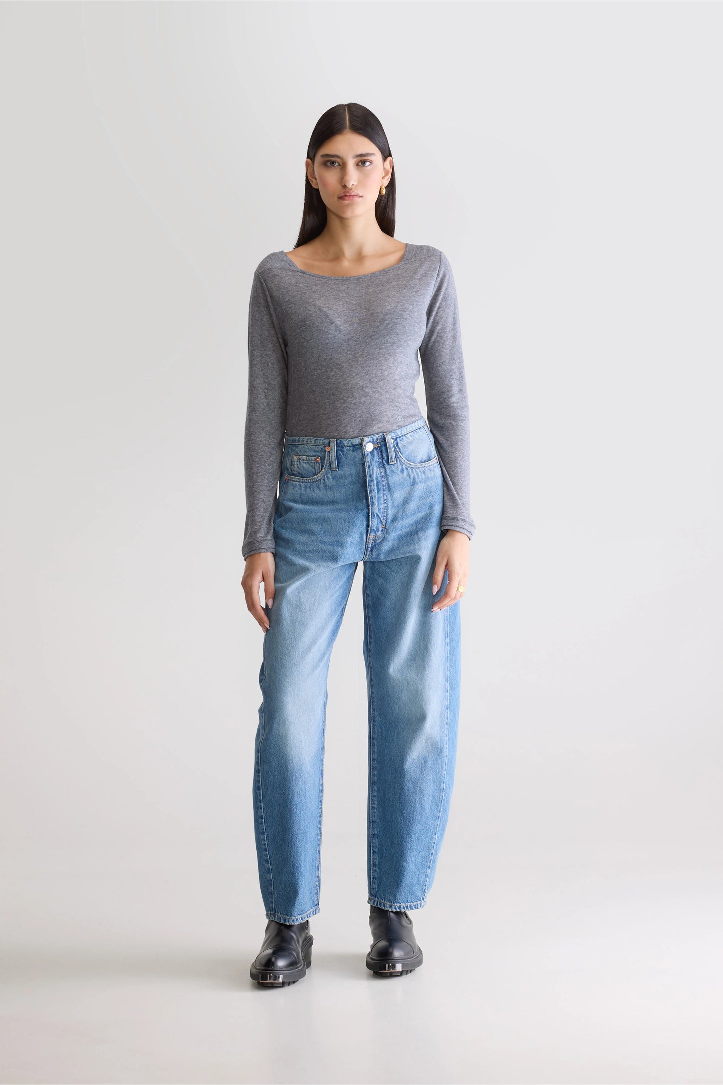 Denim N. 55 wide jeans (252 / W / USED BLUE)