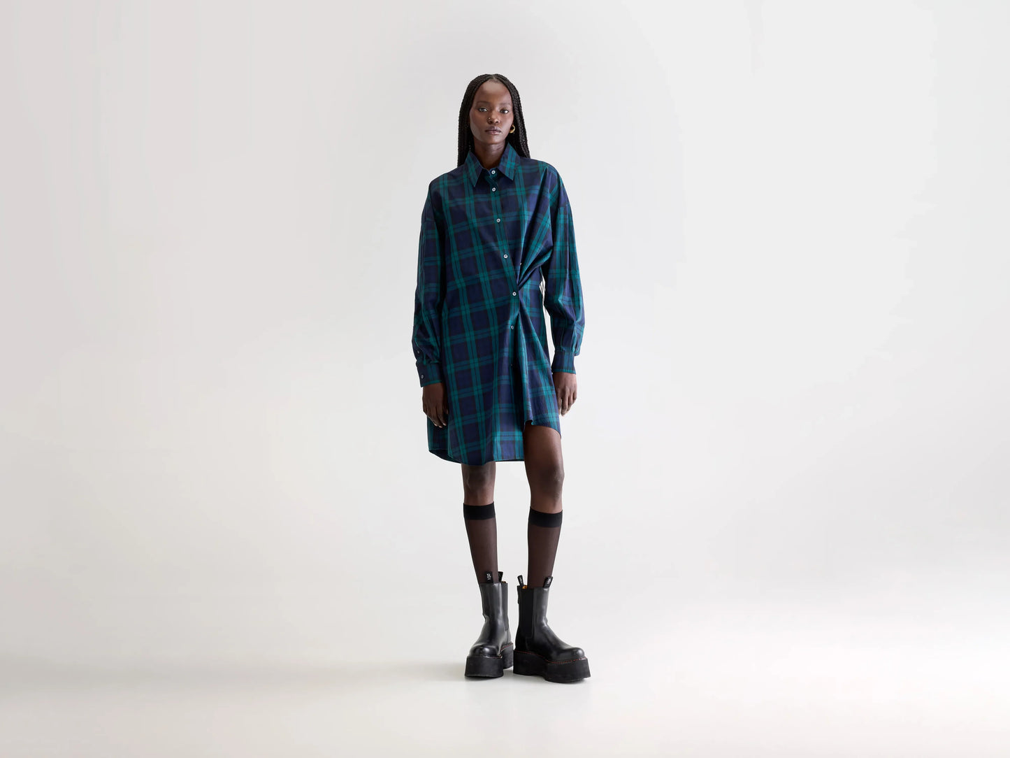 Grappa shirt dress (252 / W / CHECK E)