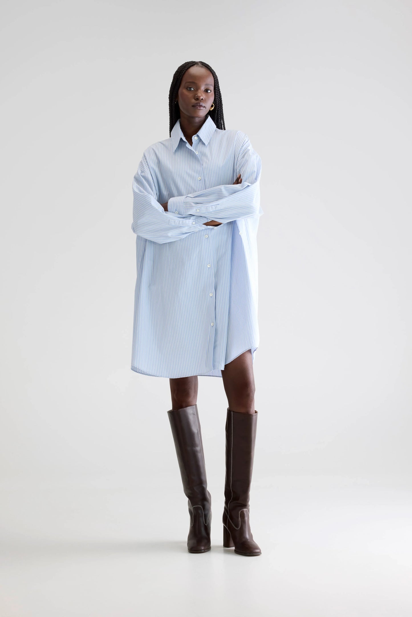 Grappa shirt dress (252 / W / STRIPE W)