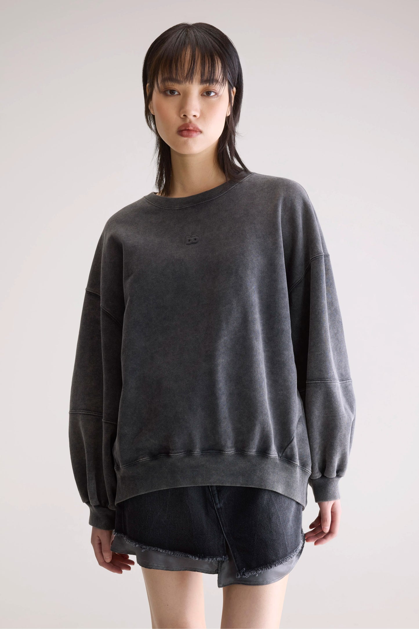Trig crewneck sweatshirt (252 / W / BLACK)