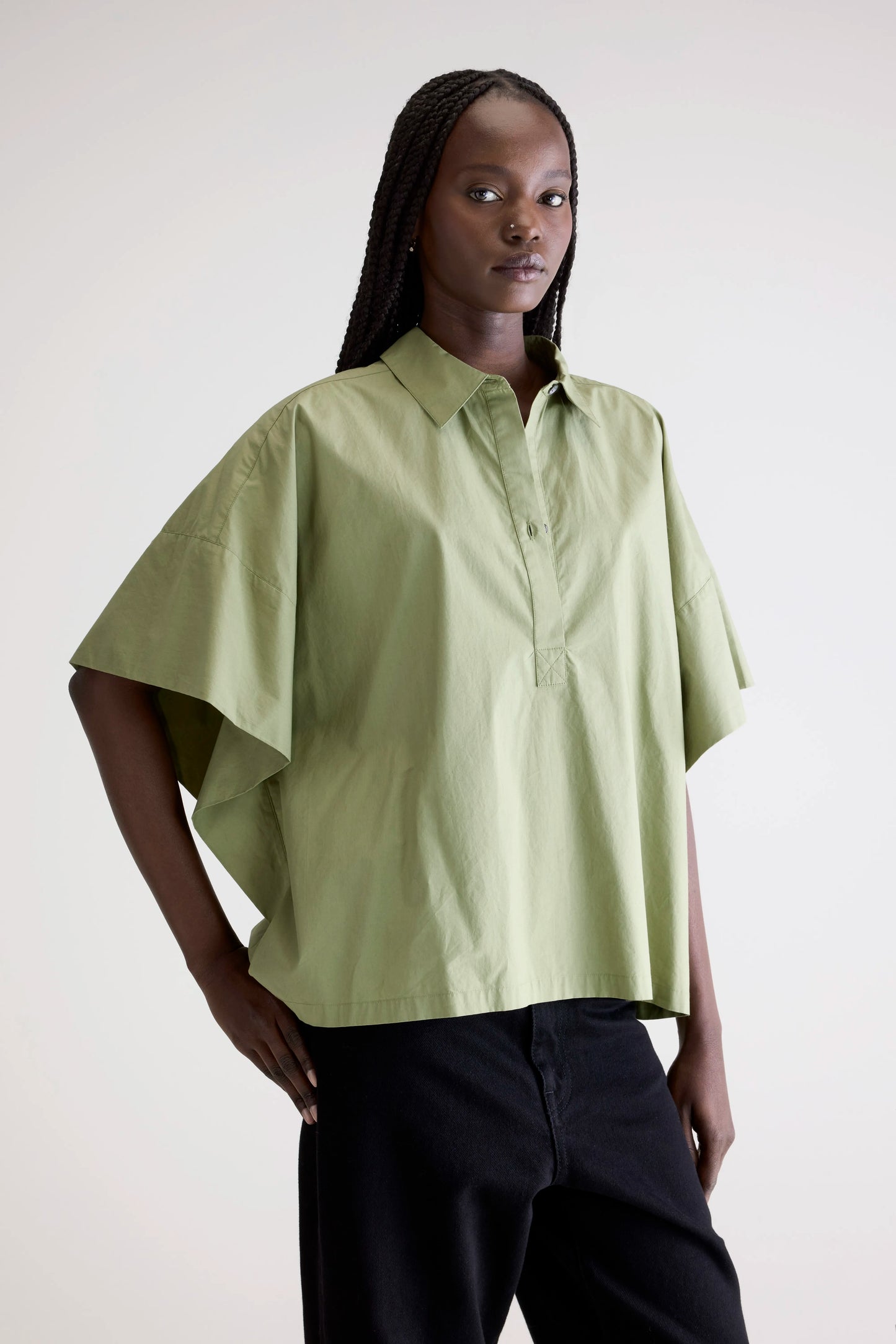 Cairn short-sleeve shirt (252 / W / SAUGE)