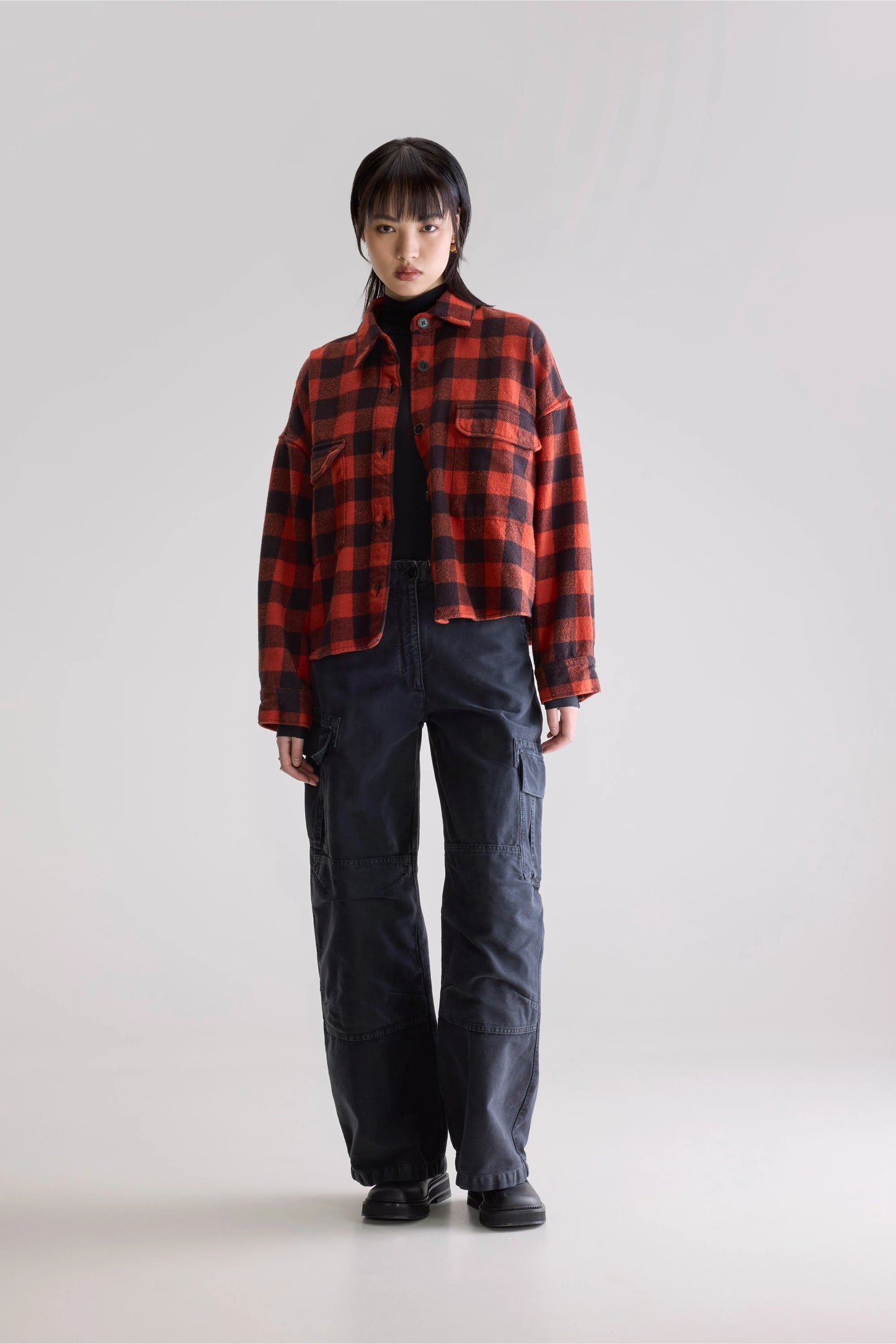 Wyat checked overshirt (252 / W / CHECK C)