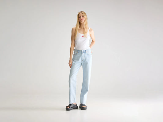 Denim N. 32 straight jeans (252 / W / USED LT BLUE)