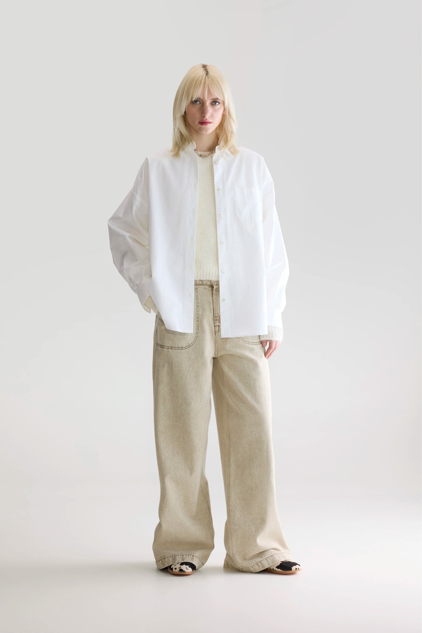 Giorgia poplin shirt (252 / W / WHITE)