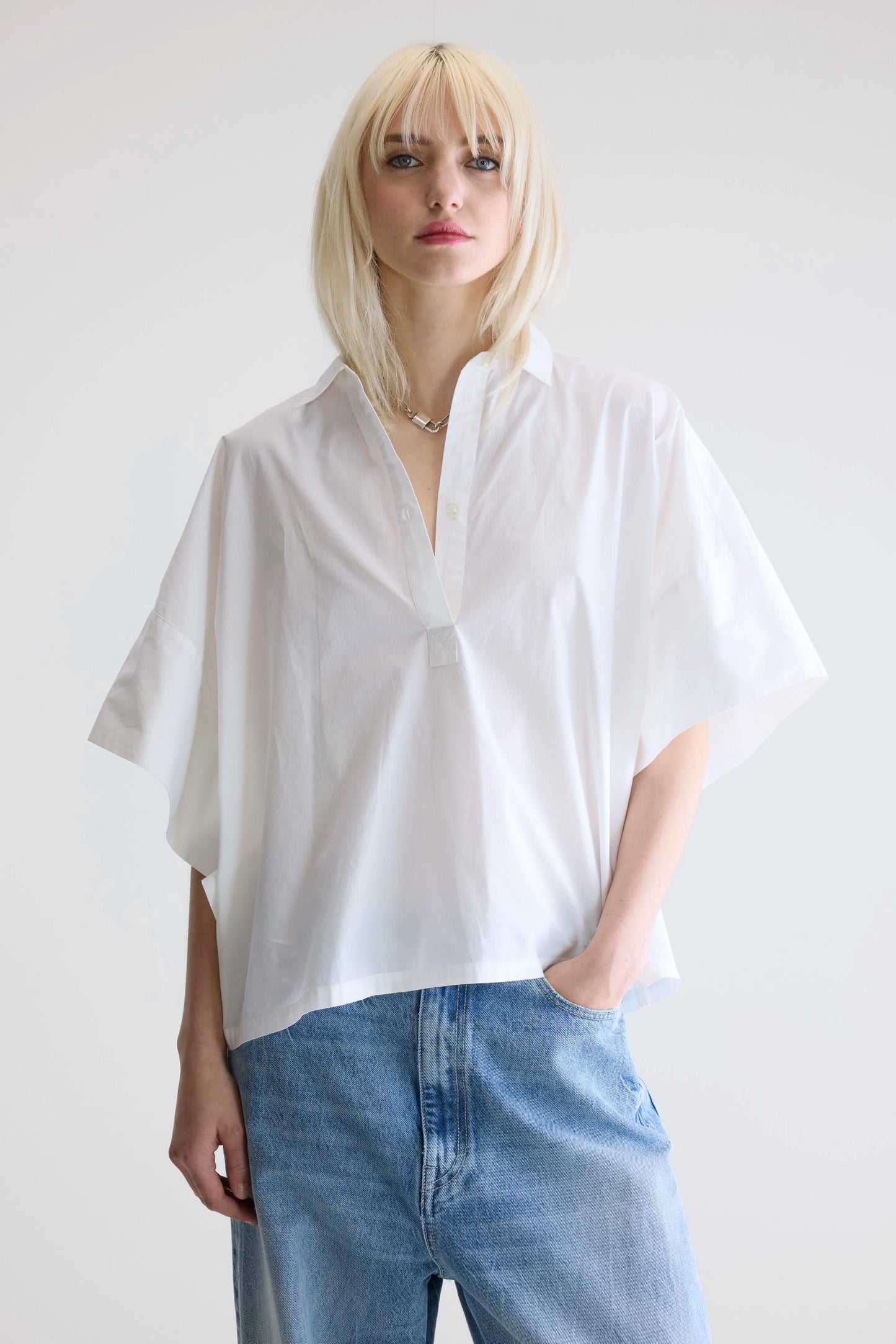 Cairn short-sleeve shirt (242 / W / WHITE)