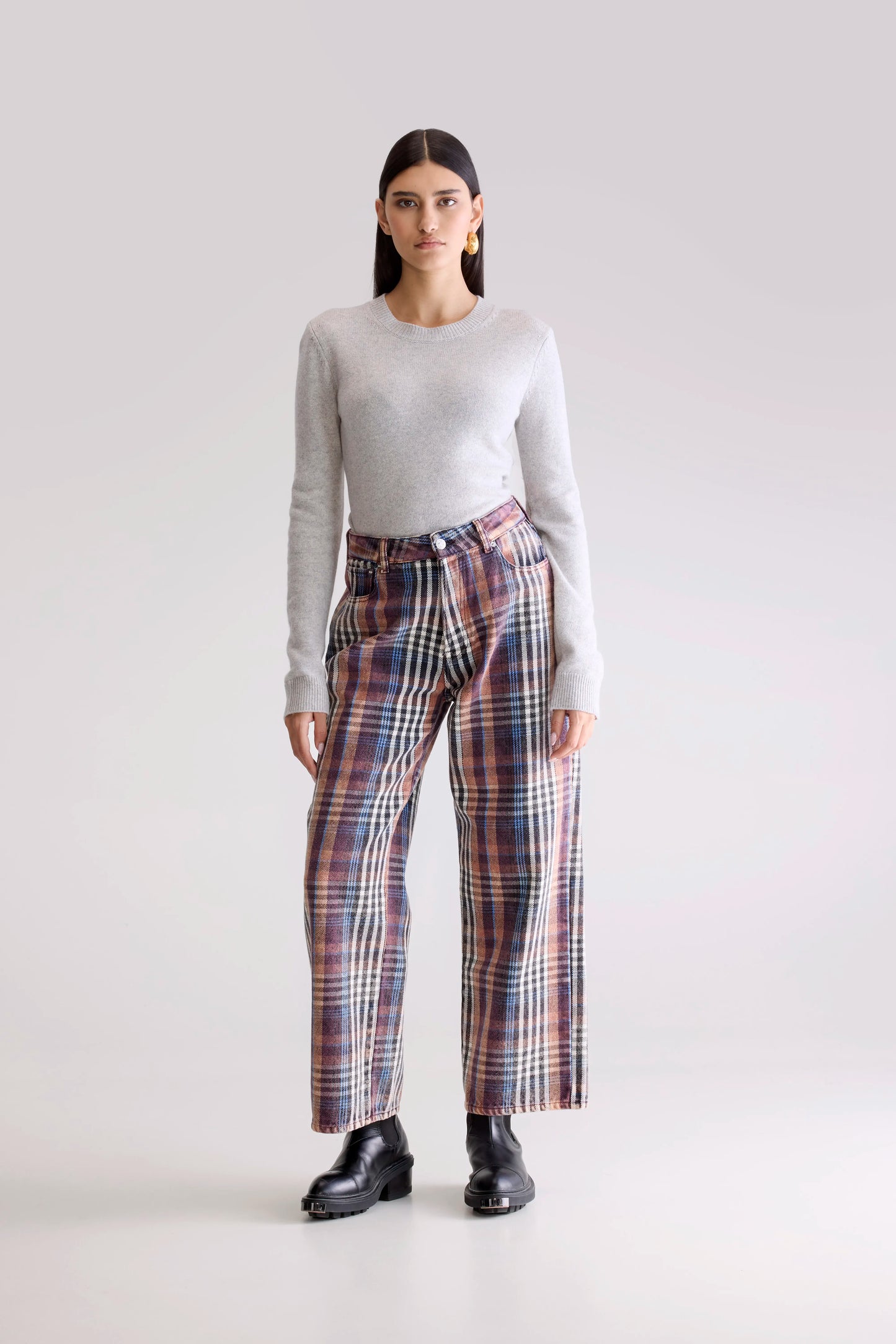Denim N. 66 wide jeans (252 / W / CHECK A)