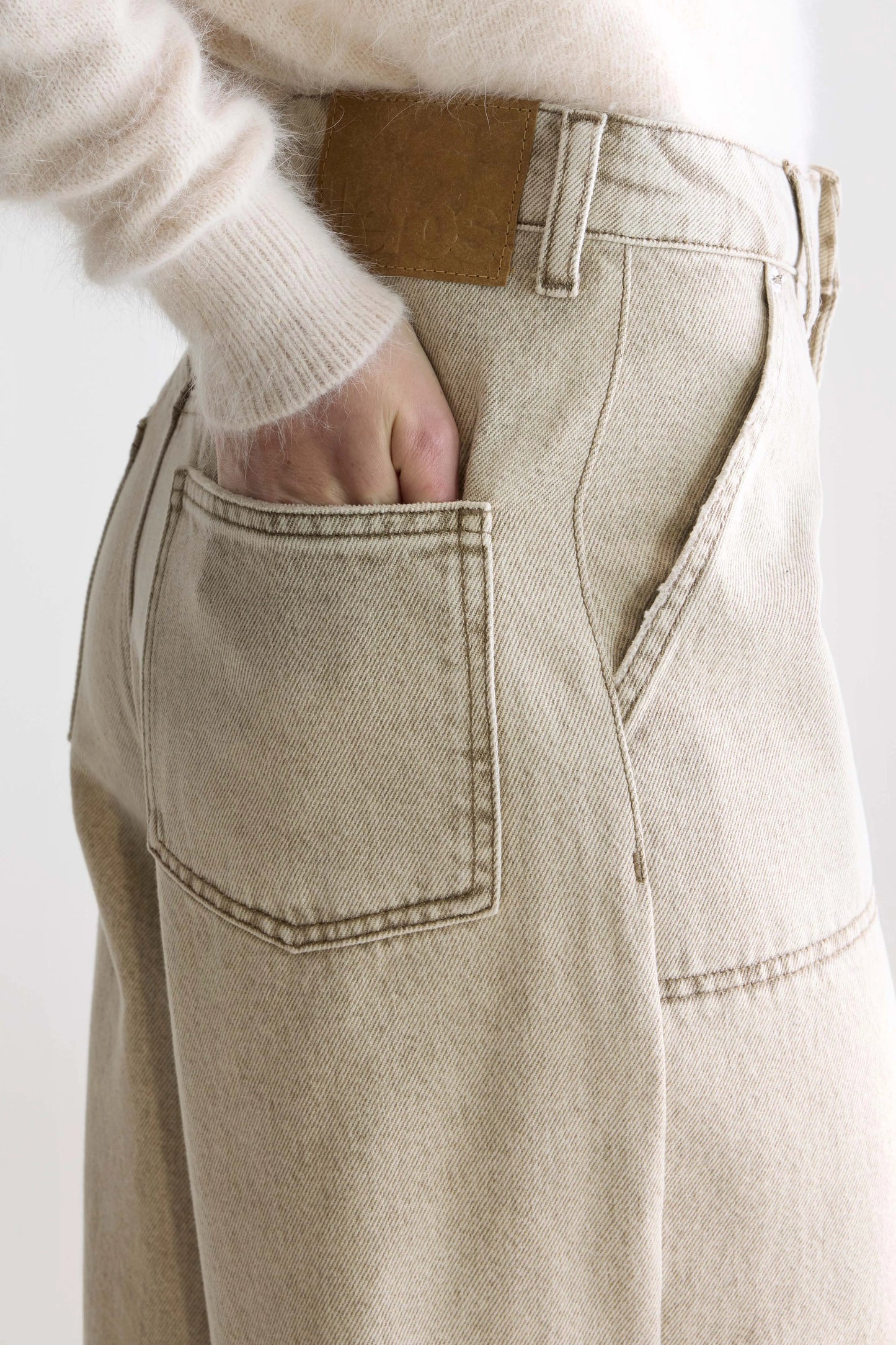 Denim N. 62 wide jeans (252 / W / BEIGE SNOW)