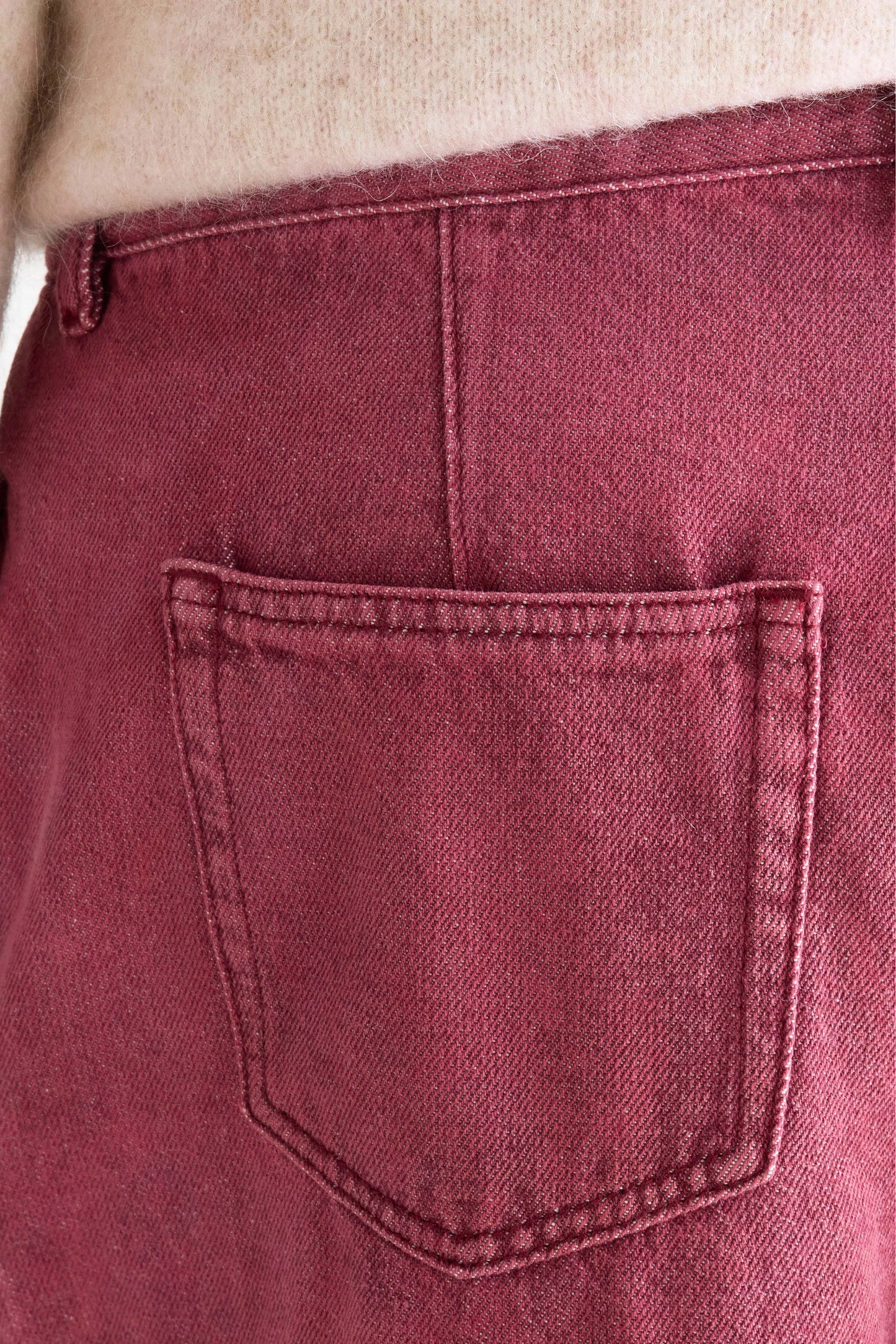 Denim N. 74 super-wide jeans (252 / W / WINE STONE)