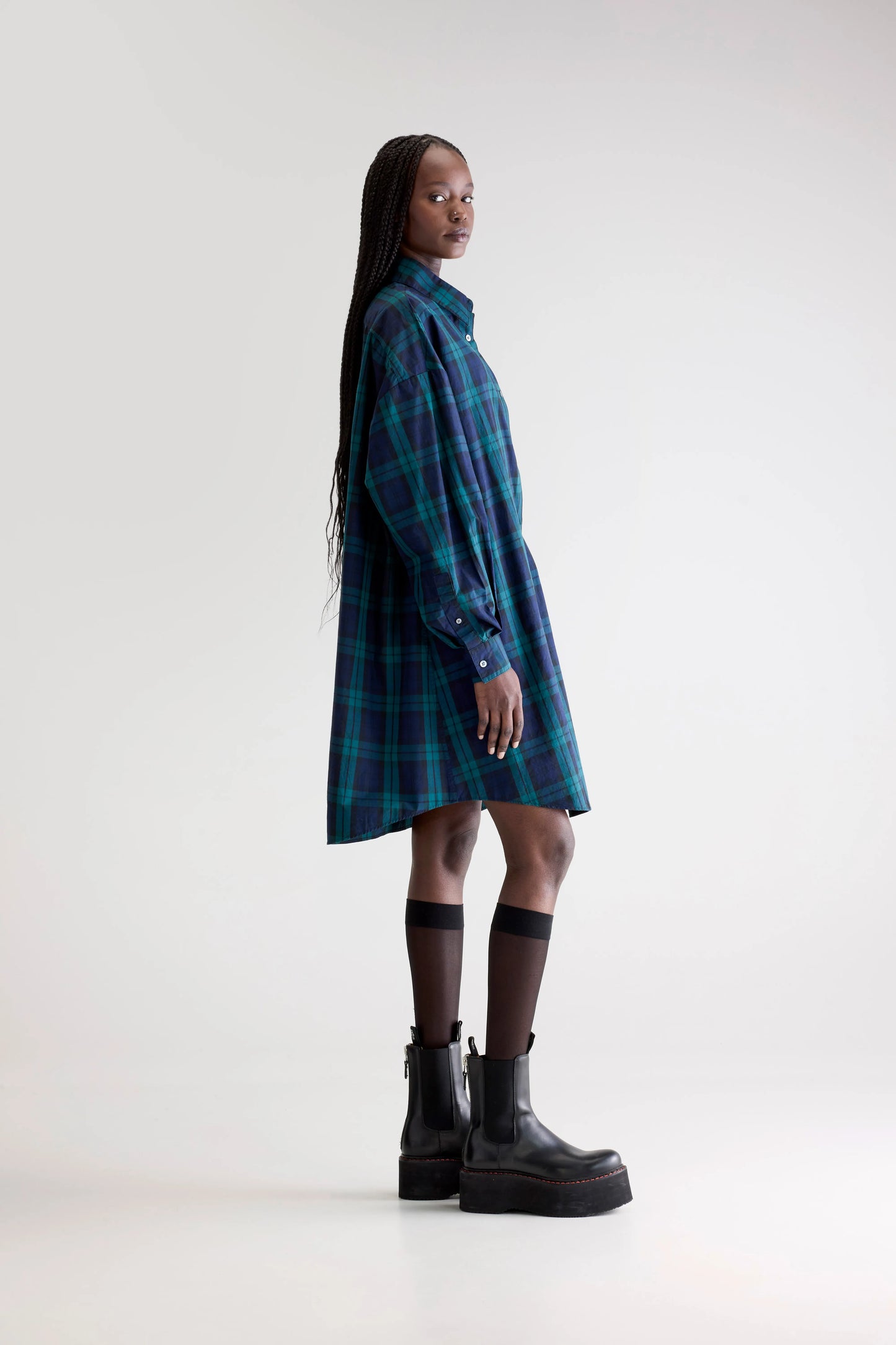 Grappa shirt dress (252 / W / CHECK E)