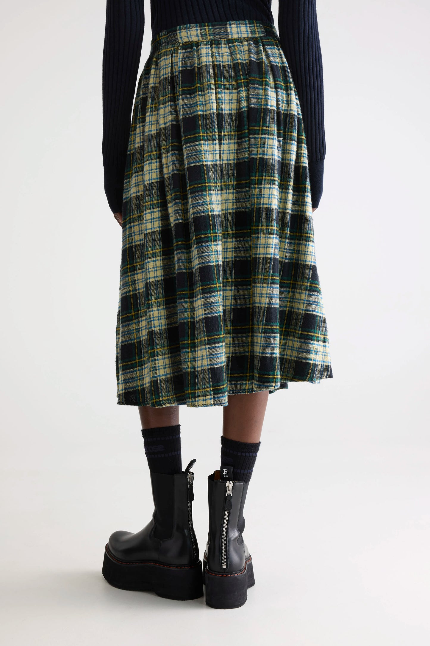 Woogie midi a-line skirt (252 / W / CHECK A)