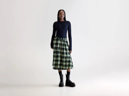 Woogie midi a-line skirt (252 / W / CHECK A)