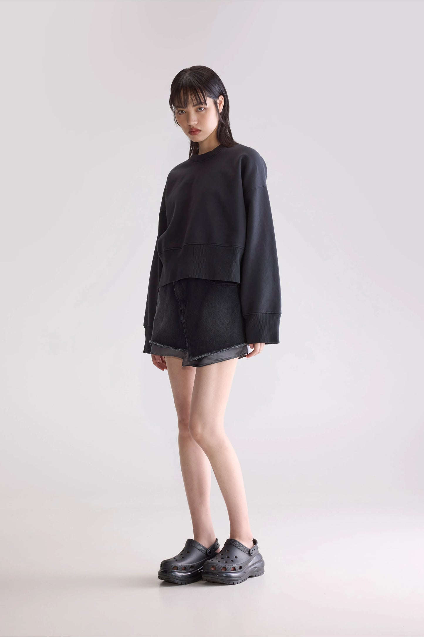 Slenni crewneck sweatshirt (252 / W / ACIER)