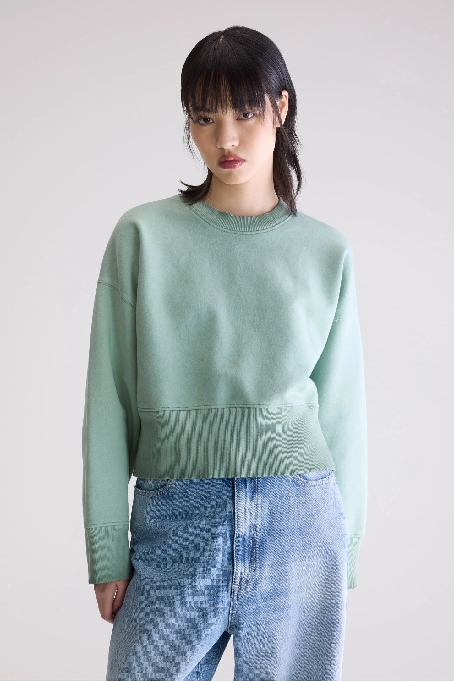 Slenni crewneck sweatshirt (252 / W / EUCALYPTUS)