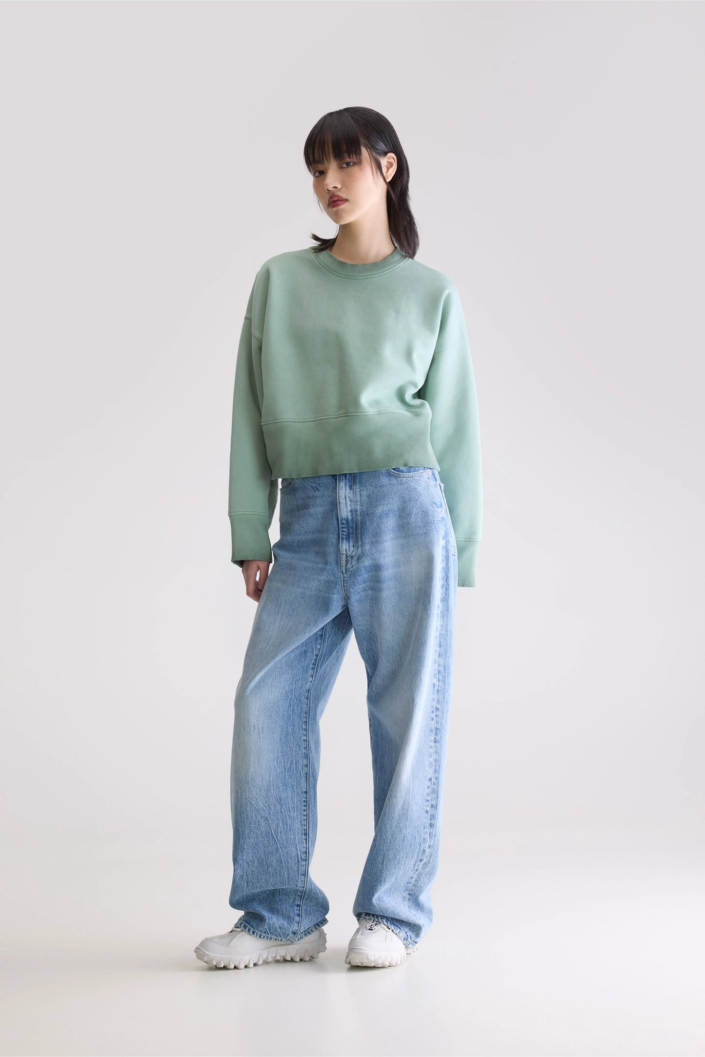 Slenni crewneck sweatshirt (252 / W / EUCALYPTUS)