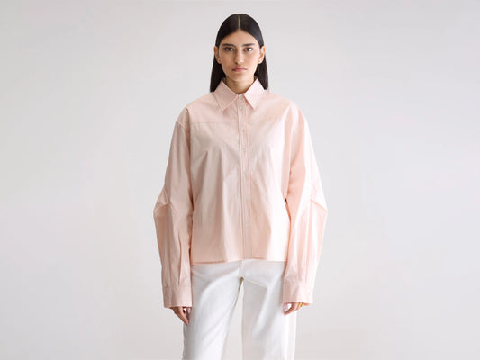 Kenza relaxed poplin shirt (252 / W / LIGHT ROSE)