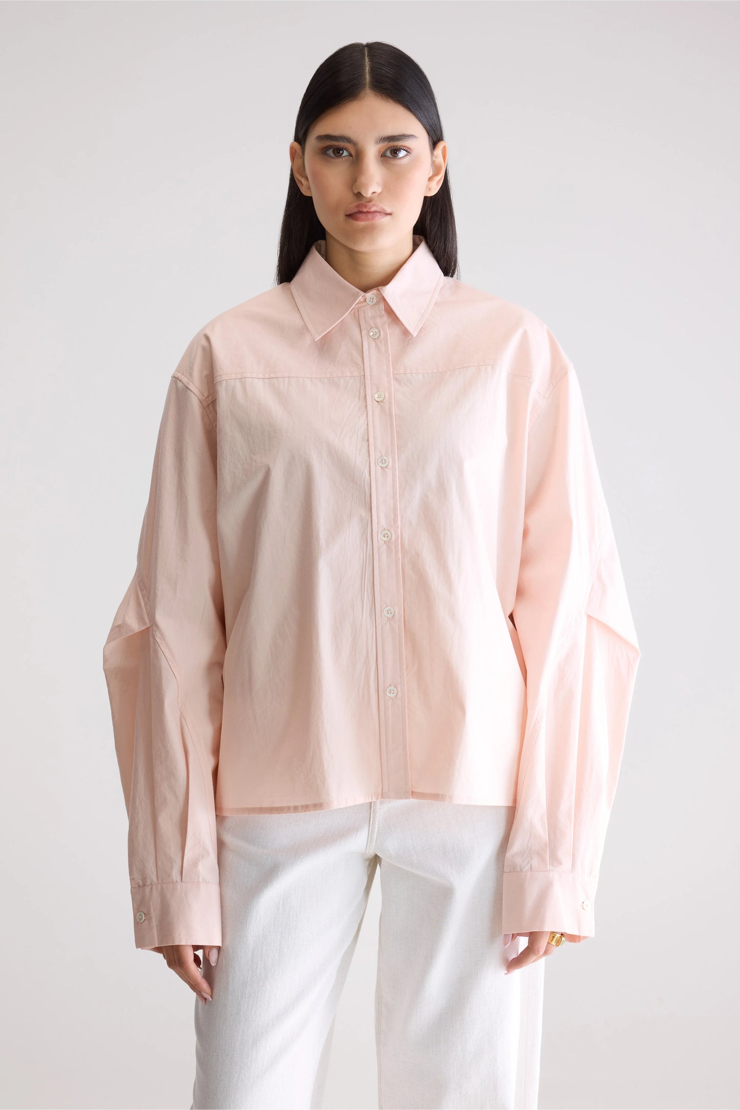 Kenza relaxed poplin shirt (252 / W / LIGHT ROSE)