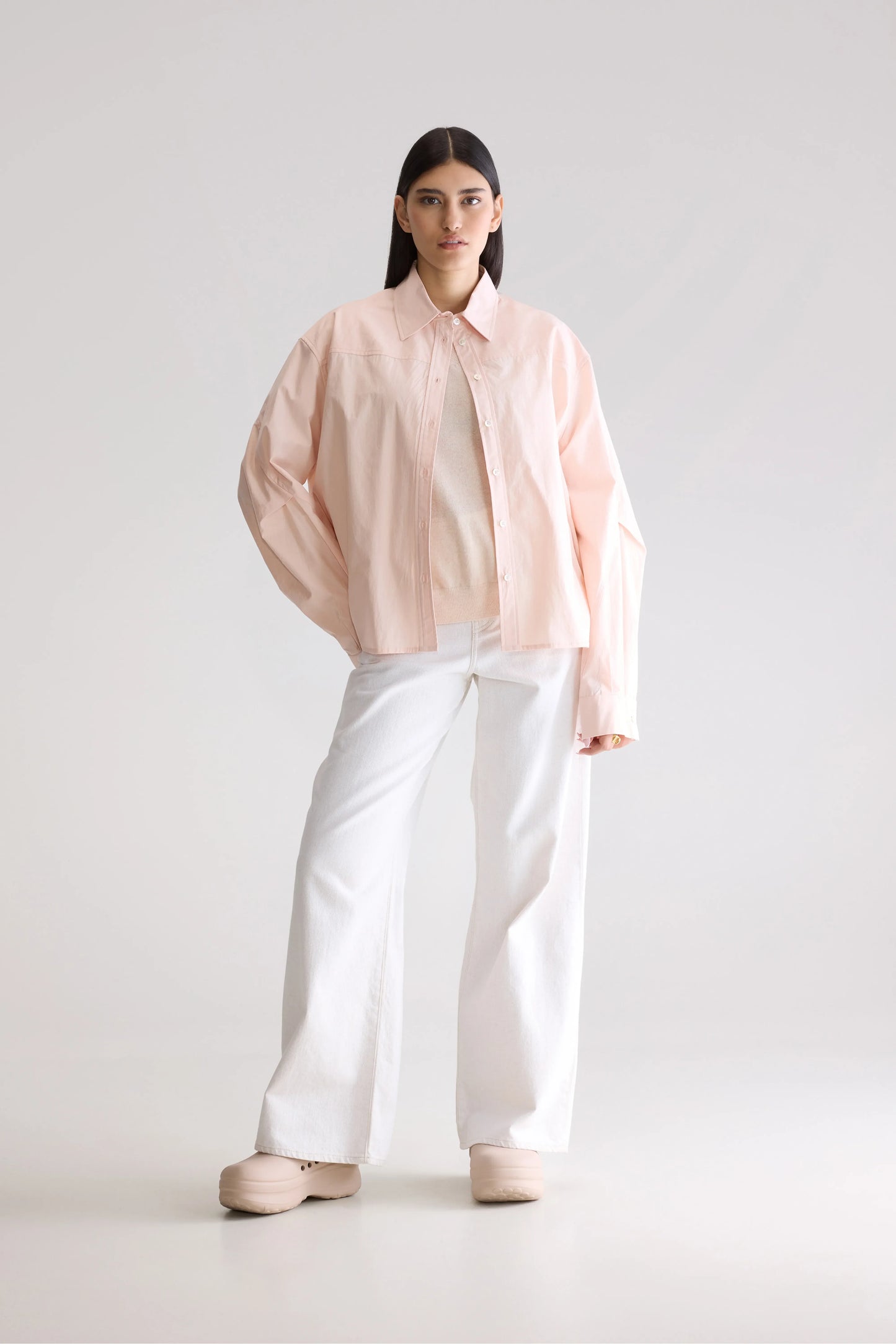 Kenza relaxed poplin shirt (252 / W / LIGHT ROSE)