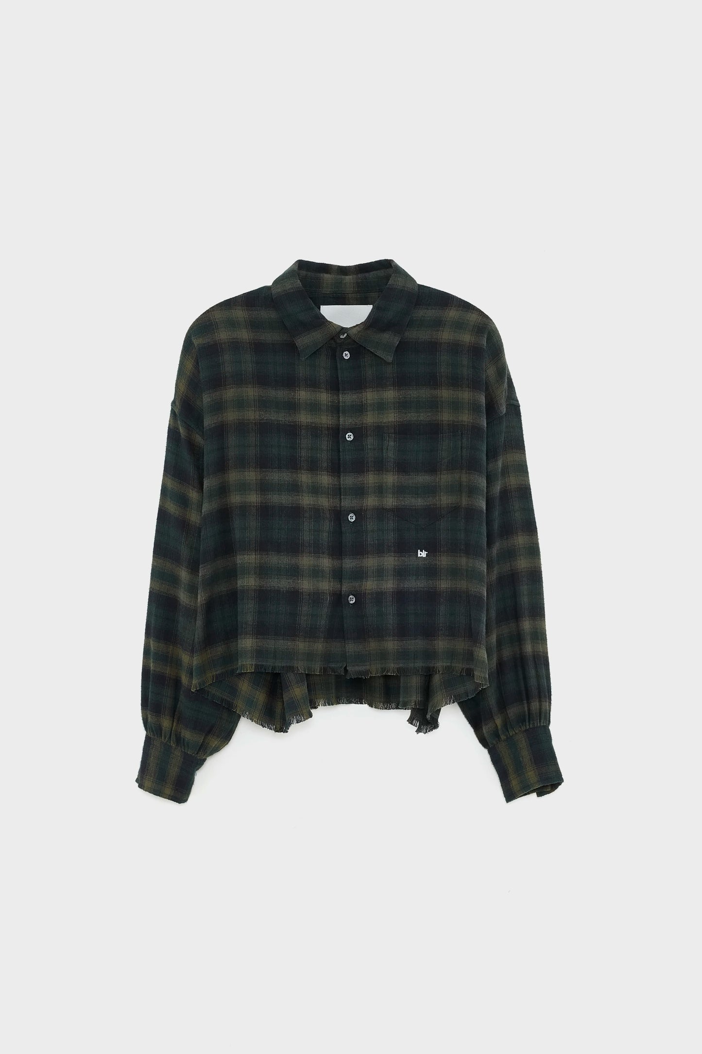 Kraft cropped shirt (252 / W / CHECK A)