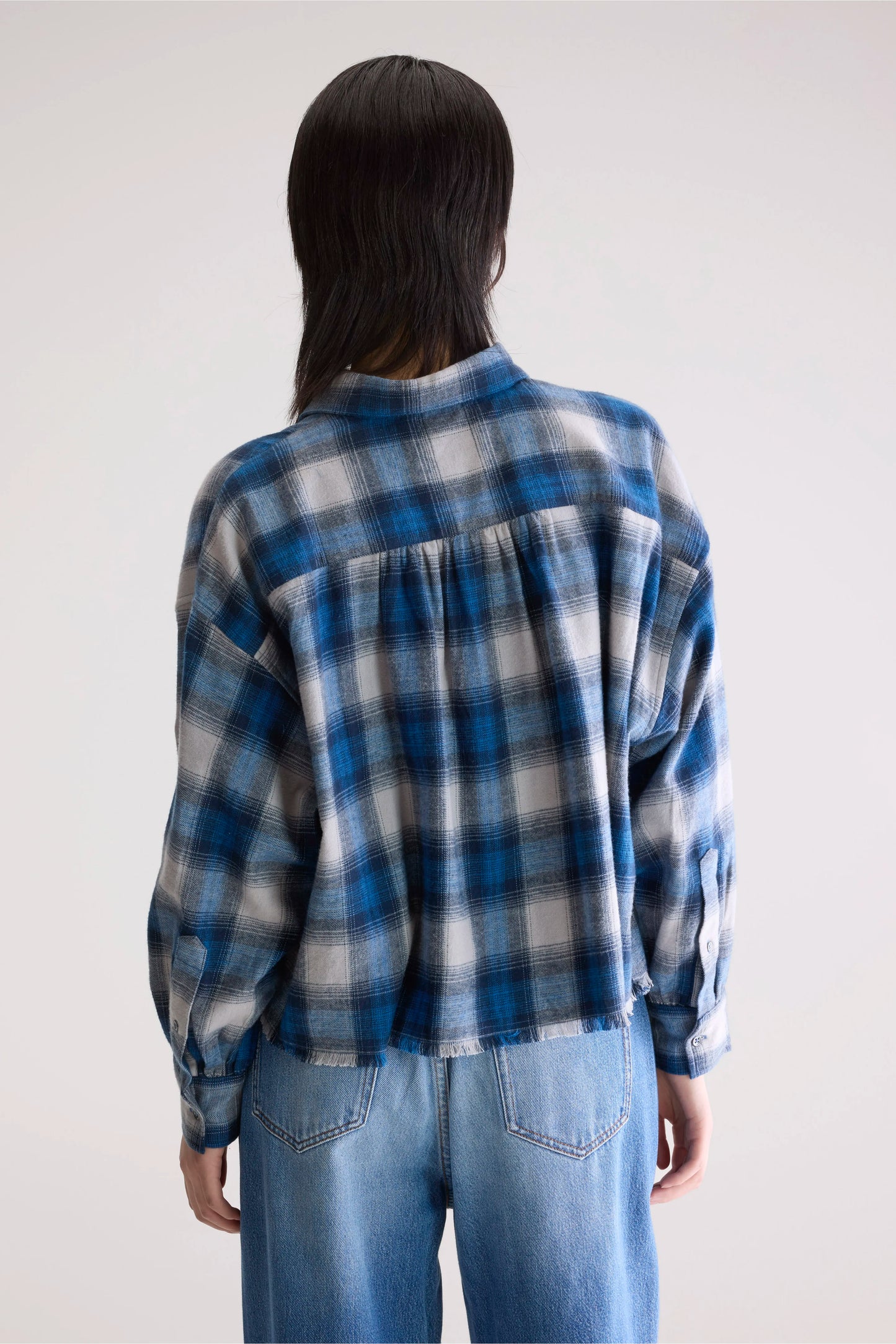 Kraft cropped shirt (252 / W / CHECK A)