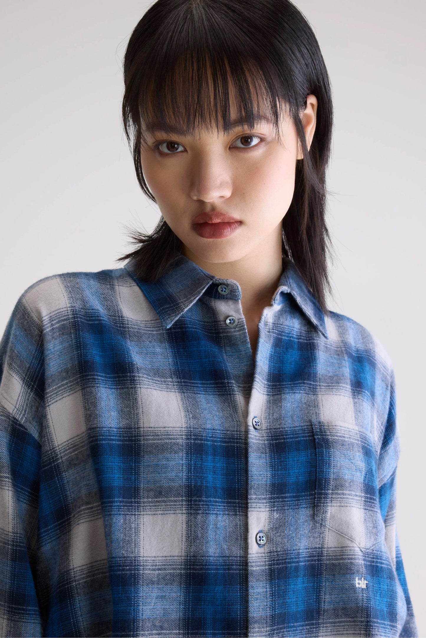 Kraft cropped shirt (252 / W / CHECK A)