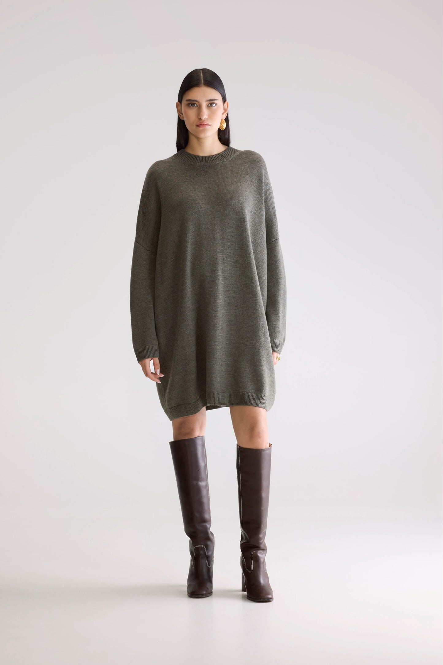 Senisa knit dress (252 / W / FOREST)