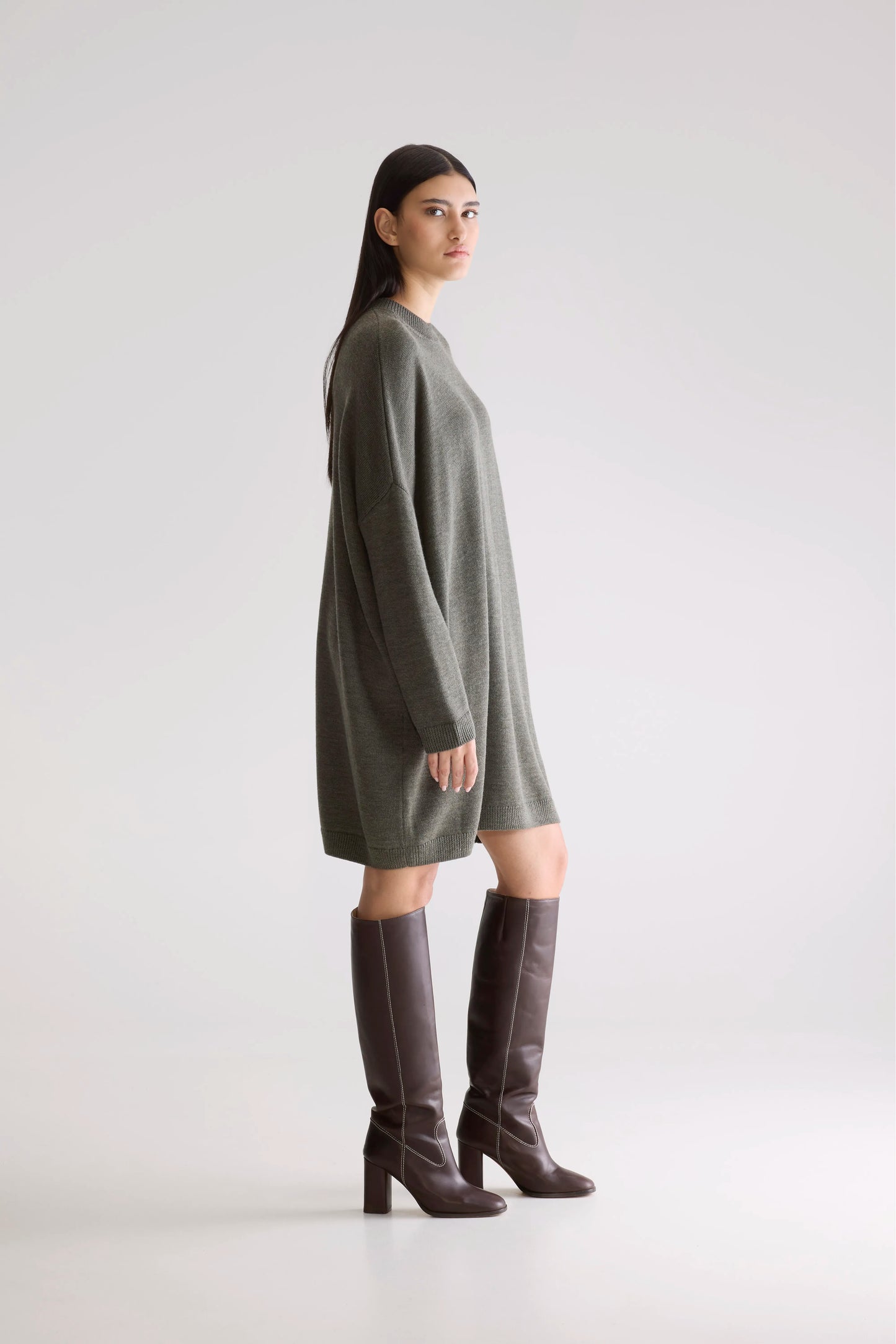 Senisa knit dress (252 / W / FOREST)